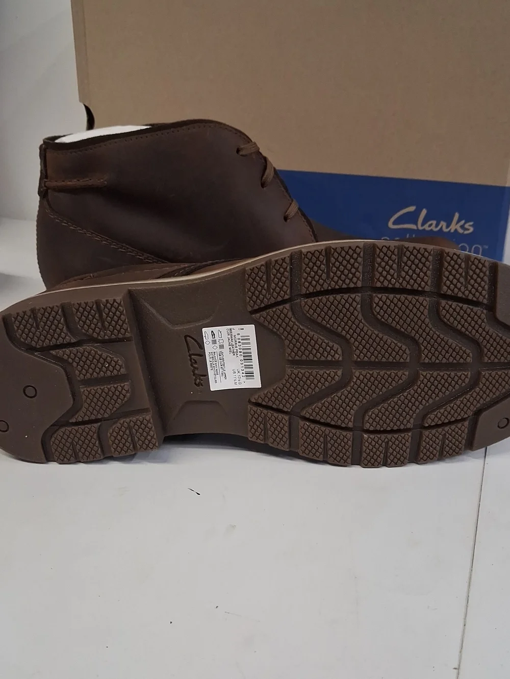 NWT Mens Clark's Morris Peak Waterproof Leather Boots Sz. 11.5